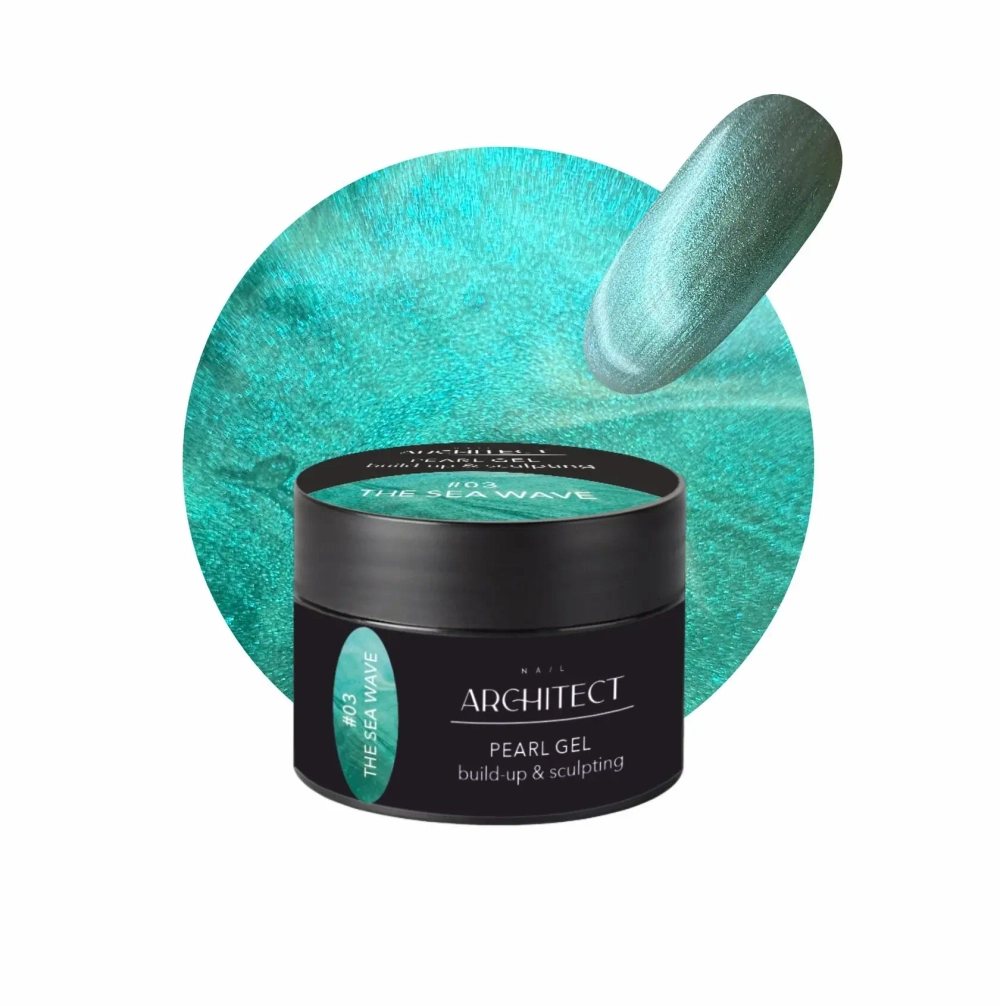 Nail ARCHITECT PEARL GEL 03 The Sea Wave Жемчужный конструирующий гель для укрепления и наращивания ногтей, 15 мл