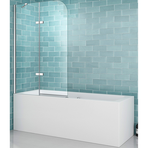 Шторка на ванну Abber Ewiges Wasser 120х140 AG51120 профиль Хром стекло прозрачное