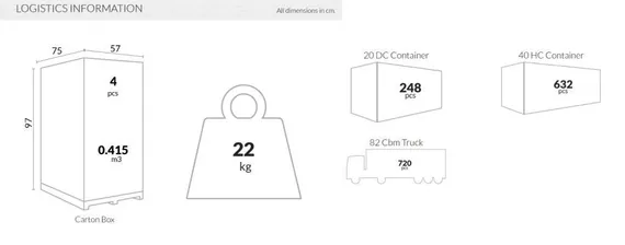 Стул Carmen черный/серый