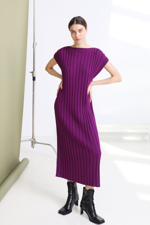 Топ-жилет вязаный из шерсти мериноса, шалфей