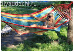 MEXICO гамак плетеный одноместный цветной