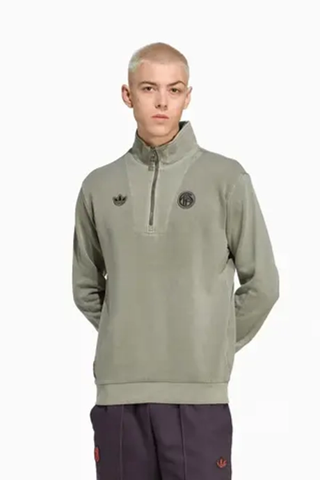Кофта adidas FC Bayern 25/26 Terrace Icons Half-Zip - зеленый