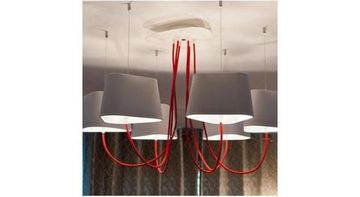 DesignHeure Lu6mnb —  Lustre 6 abat-jour Moyen Nuage