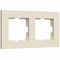 Рамка Werkel Slab 2 постовая айвори матовая 38416