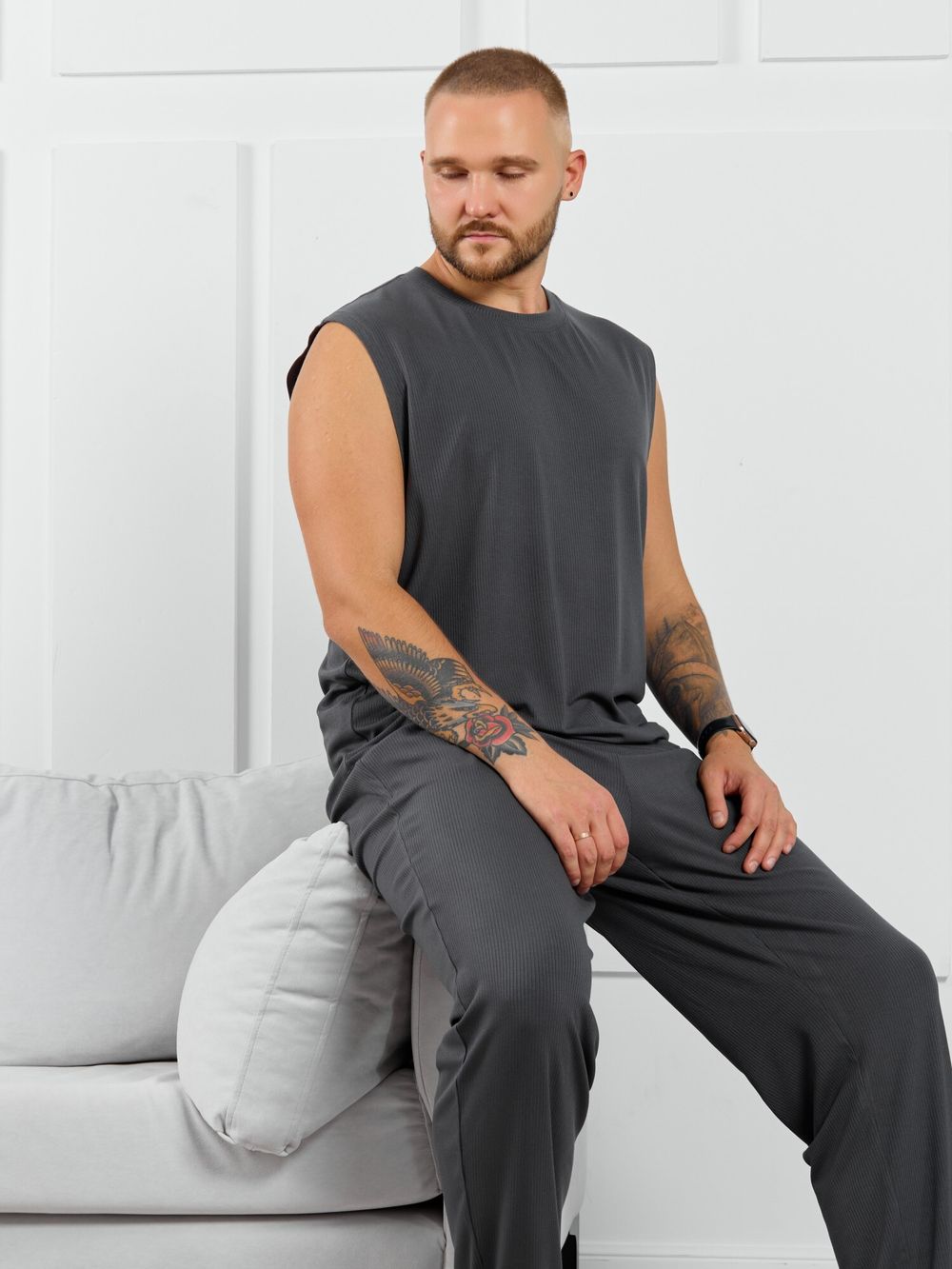 Майка мужская Алессандро-2 Виотекс ГРАФИТОВЫЙ