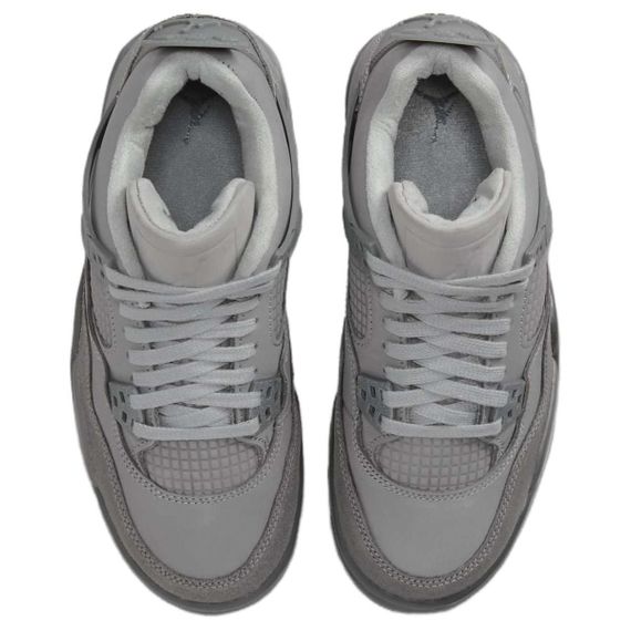 Jordan Air Джордан 4 Детские баскетбольные кроссовки Низкие Серые Унисекс