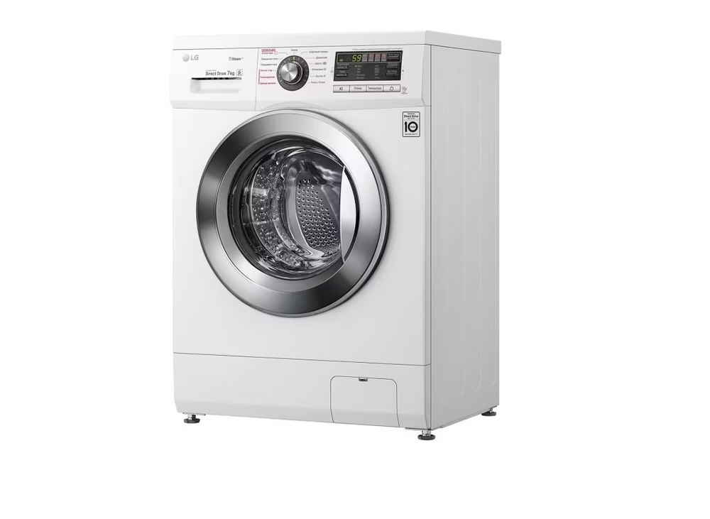 Стиральная машина LG F12M7HDS3, белый/серебристый