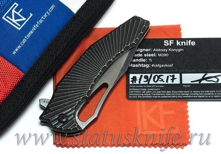 Нож CKF/GAVKO Spinner Flipper (M390, титан)