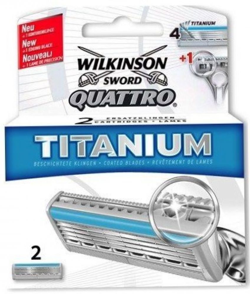 Wilkinson Sword кассеты Quattro Titanium 2шт
