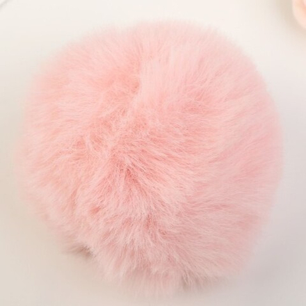 Помпон искусственный мех "Нежно-розовый" d=7 см   4453143