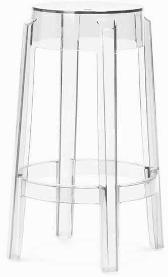Полубарный стул Charly прозрачный 