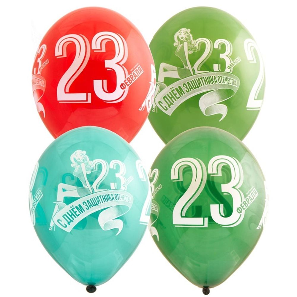 B 14&quot; Шелк 23 Февраля 5 шт