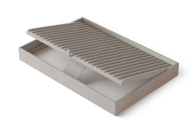 Дисплей 1 серии для 24 браслетов/горизонтальный/крючки снизу/бороздки/ножка/ф.№6/петелька