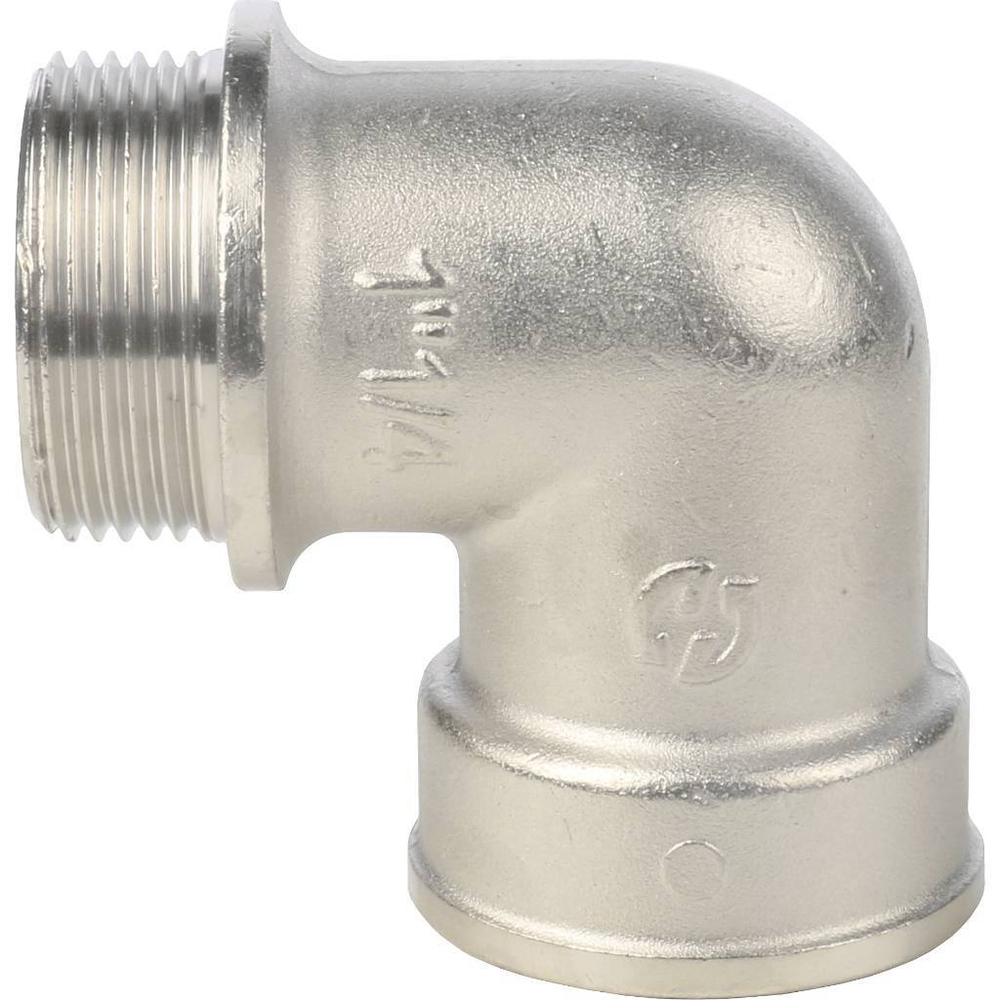 Угольник STOUT никелированный 1 1/4" ВР/НР с упором