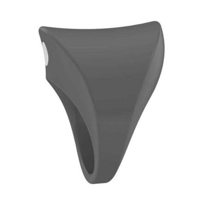 Широкое эрекционное кольцо на пенис OVO с вибрацией (Цвет: темно-серый)