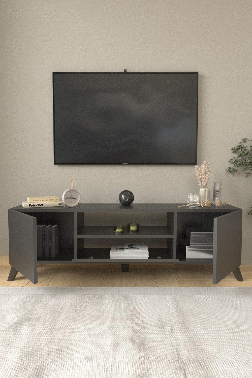 Декоративная тумба TV - антрацит