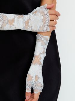 Митенки (XS / cиняя волна / голубой / Базовая коллекция / 5 / 5)