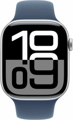 Умные часы Apple Watch S10 46mm, Silver Aluminium Case, Sport Band M/L