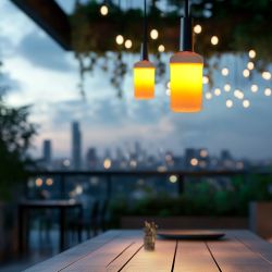 LED-L60-6W-FLAME-E27-FR PLD01WH Лампа светодиодная декоративная с типом свечения эффект пламени. Форма цилиндр. матовая. Картон. ТМ Uniel.