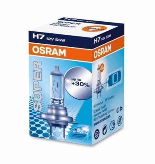 Лампа 12 В H7 55 Вт +30% галогенная Osram