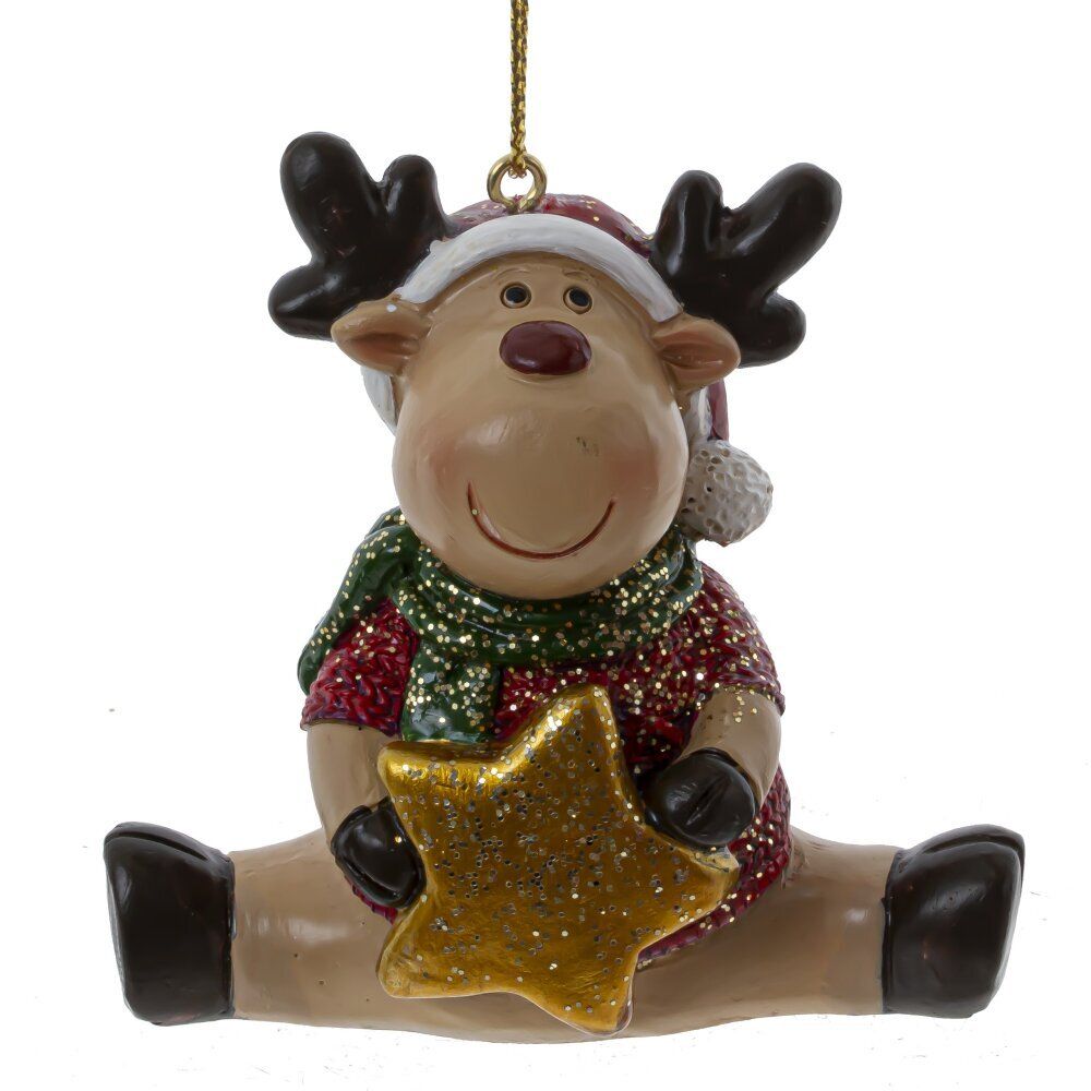 GAEM Фигурка декоративная подвесная "Олень", L4,5 W3 H8 см, 4в.