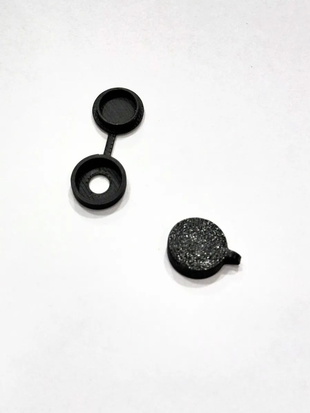 Пластиковые заглушки для саморезов, черные - 100 шт.