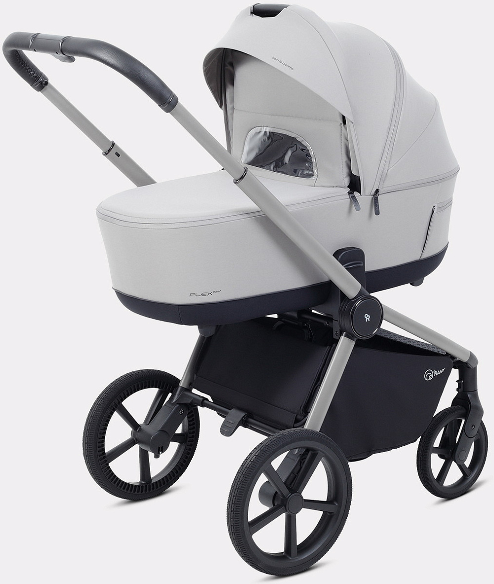 Детская коляска Rant Flex Therm Soft 3 в 1 с автокреслом Miro Black Stone Grey