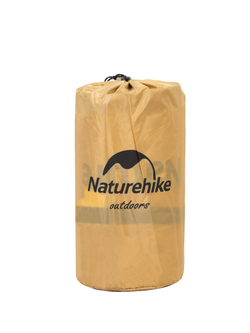 Коврик самонадувной односпальный Naturehike, с подушкой, бежевый (NH15Q002-D)