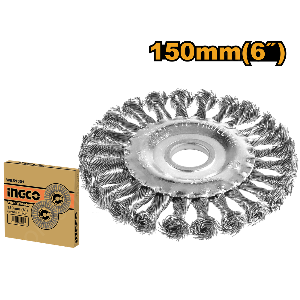 Проволочная щетка дисковая витая 150 мм