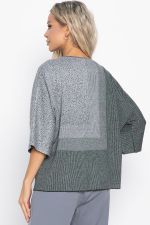 Джемпер Орлеан (серый/изумруд) Б14998-4М LT Collection