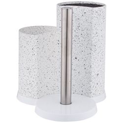 ПОДСТАВКА ДЛЯ НОЖЕЙ AGNESS УНИВЕРСАЛЬНАЯ C ДЕРЖАТЕЛЕМ ДЛЯ ПОЛОТЕНЕЦ, ВЫСОТА: 25*22*16СМ