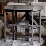 Садовый стол деревянный для сада и дачи с цинковой столешницей, для пересадки растений и цветов