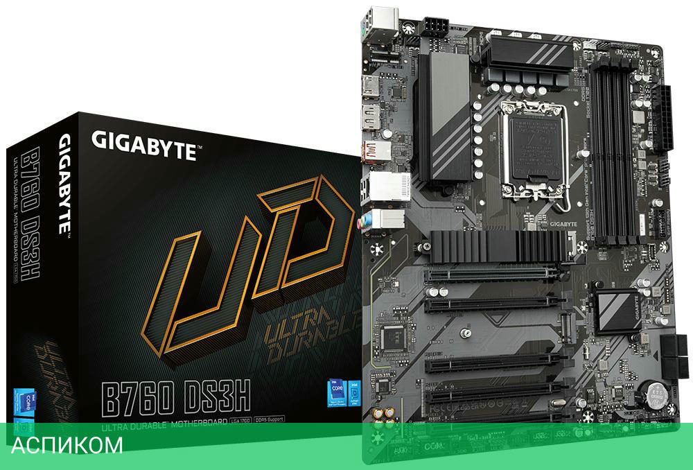 Материнская плата GigaByte B760 DS3H DDR5 rev. 1.0