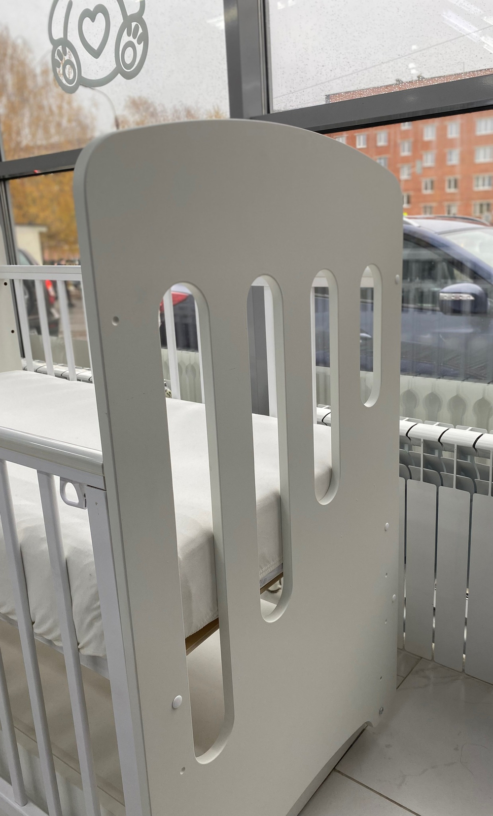 Кровать детская 120*60 "КАРОЛИНА" (арт.77) МДФ пп маят/ящ "Фламинго"