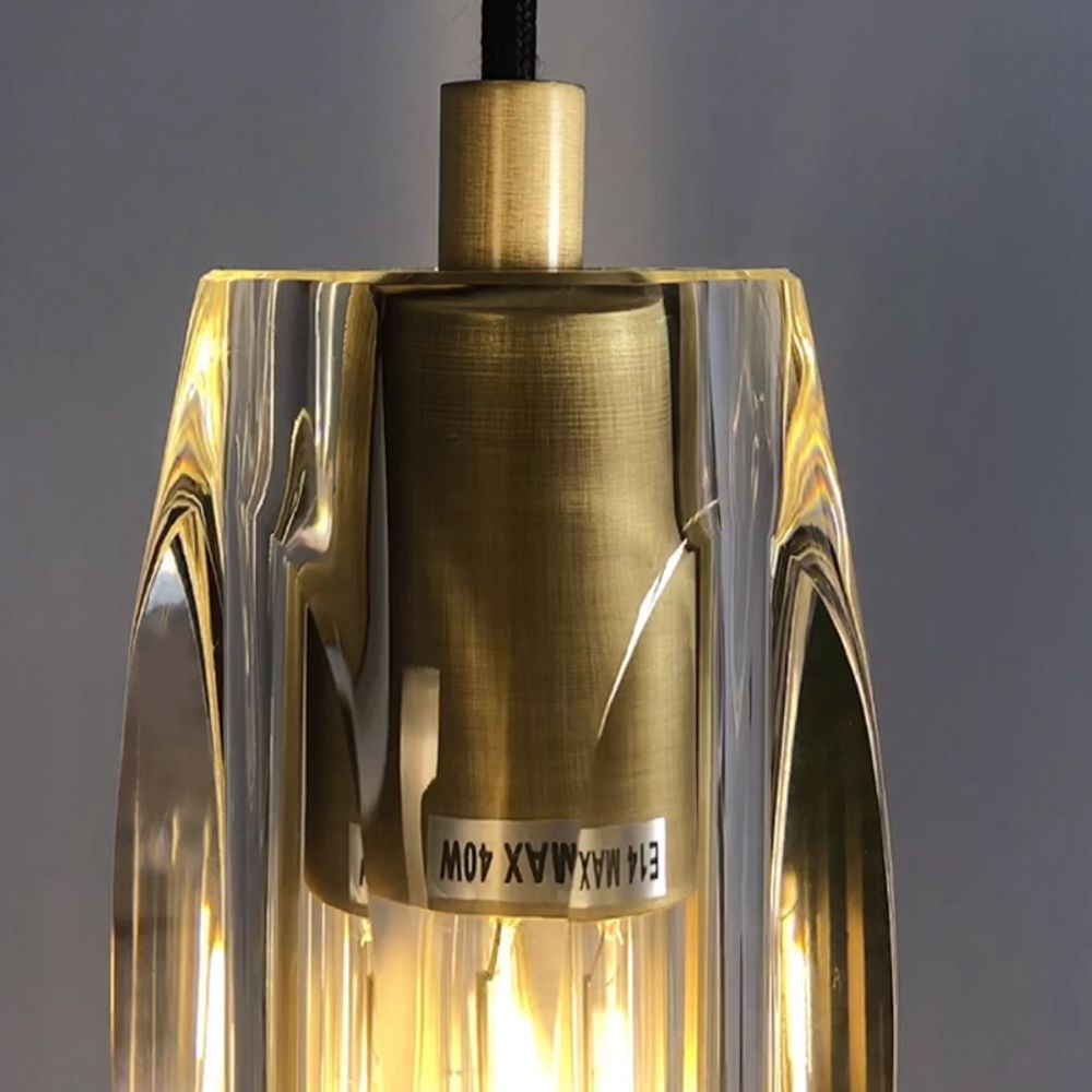 Подвесной светильник MT8851-1H bronze/clear