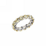 Кольцо дорожка Sparkle Light Yellow