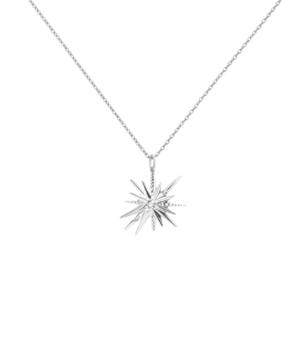 Подвес из серебра со вставками из выращенного бриллианта