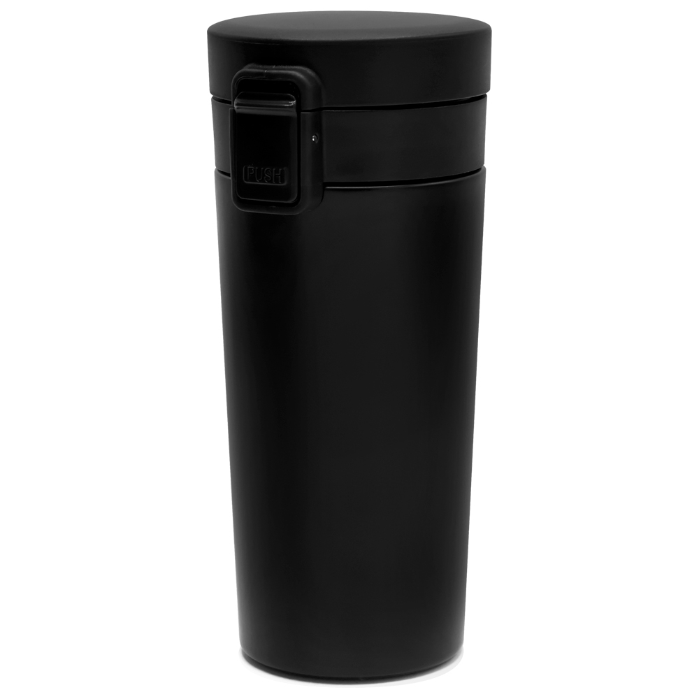 Термокружка Amatto, черный полуматовый