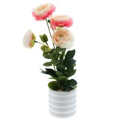 GAEM Цветочная композиция "Ранункулюс", L14 W10 H40 см