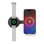 Складная зарядная станция MagSafe Native Union Voyage для iPhone и Apple Watch (Qi2) Беспроводная зарядка: Qi 15 Вт, магнитное крепление для быстрой зарядки Apple Watch (Qi 5 Вт). Проводная зарядка: нет. Сертификации MFi и Qi2