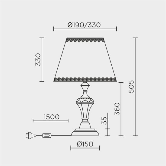 Настольный светильник LED4U L9916 GD
