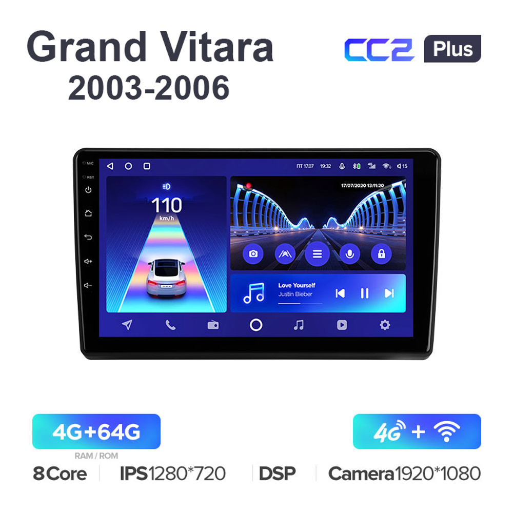 Teyes CC2 Plus 9"для Suzuki Grand Vitara 2003-2006