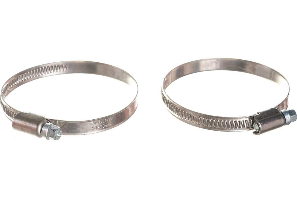 ХОМУТ МЕТАЛЛИЧЕСКИЙ 50-70 9ММ (25 ШТ) ВИХРЬ