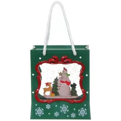 Сувенир с подсветкой «Сюрприз- Снеговички» 16.5*8.5*19 см, микс (питание от USB и батареек)