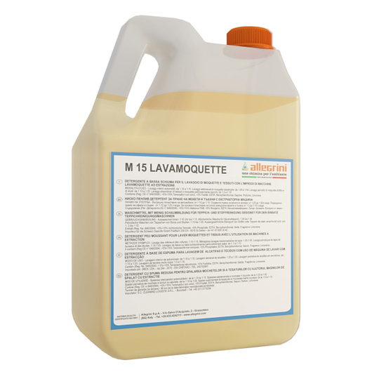 M 15 Lavamoquette Низкопенное жидкое моющее средство для мытья ковровых покрытий 5 кг
