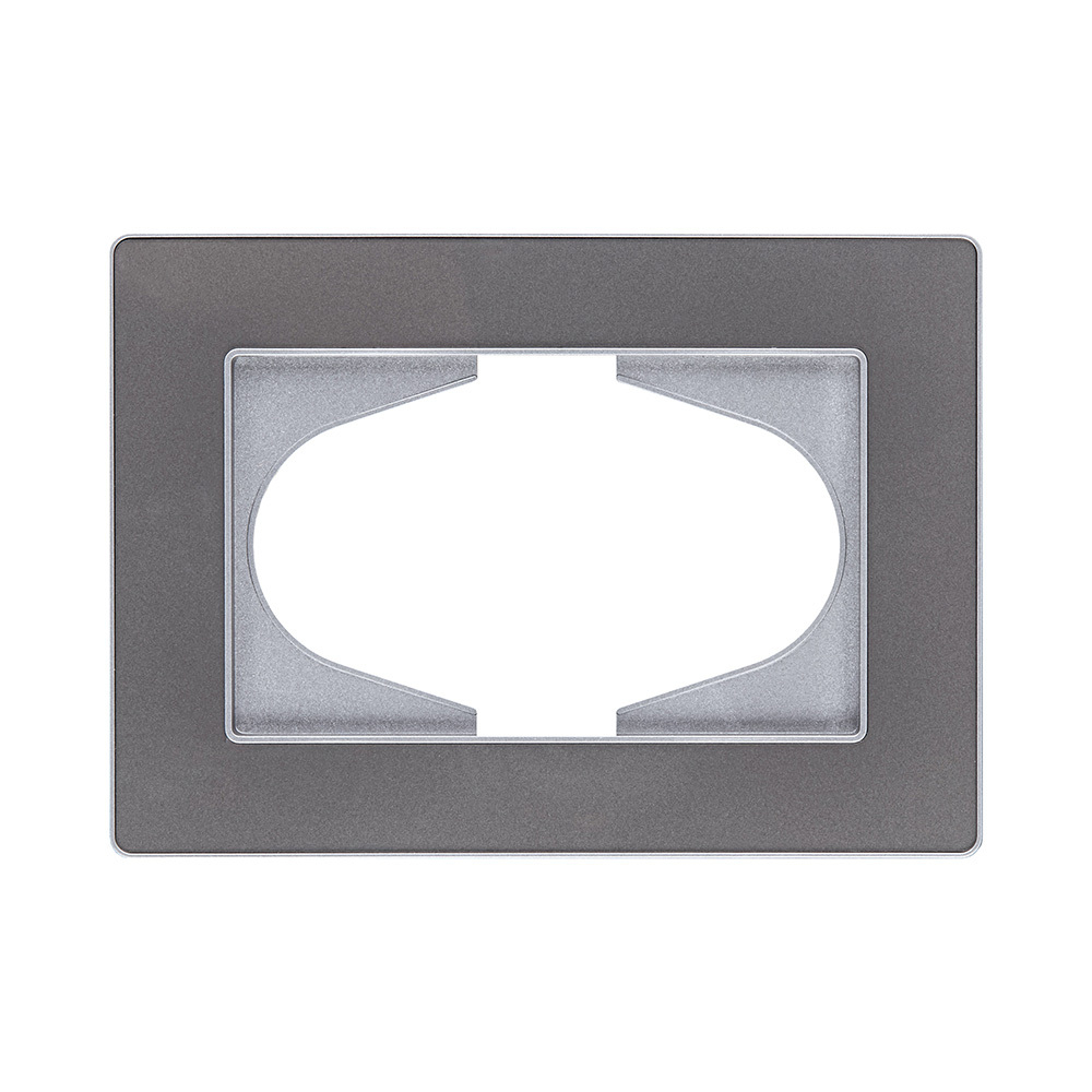 Рамка для двойной розетки, серый Kollinger Eleganz Acryl EA120GY