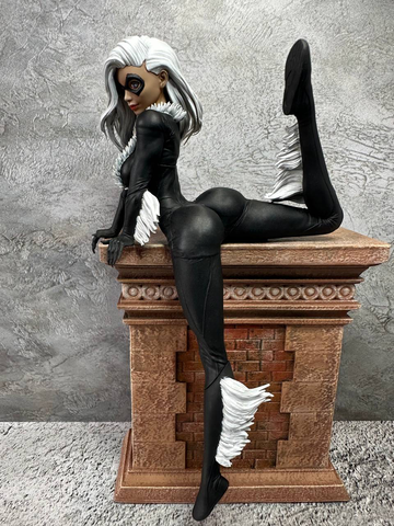 Black Cat Черная кошка фигурка (окрашена)