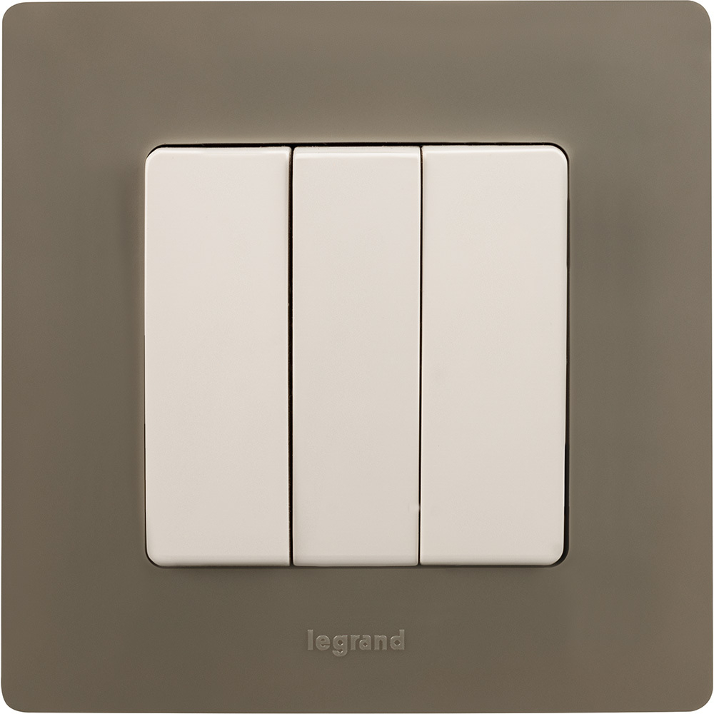 Рамка 1 пост светлая галька ETIKA Legrand