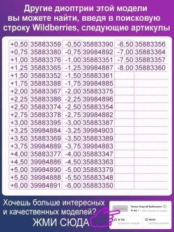 Очки для зрения -1.50 РЦ62-64