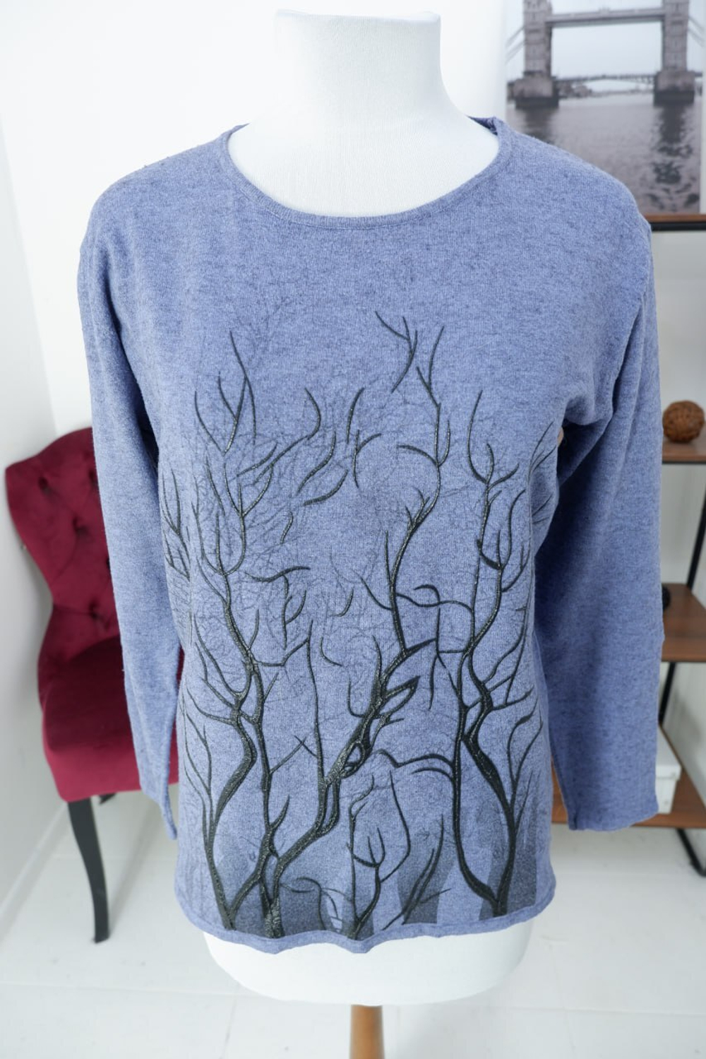 Джемпер с кашемиром вязаный 50 размер